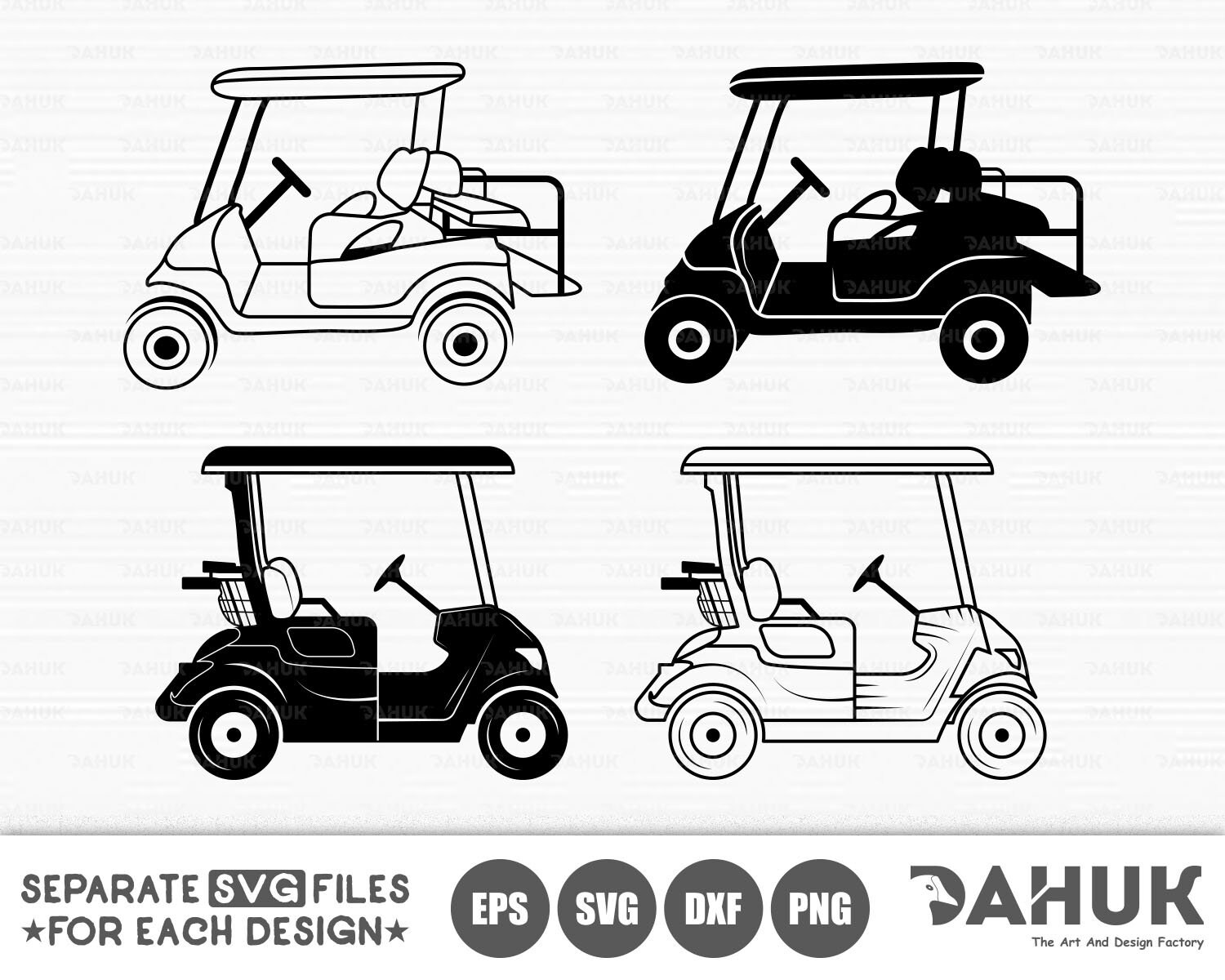 Golf Cart Silhouette - Etsy