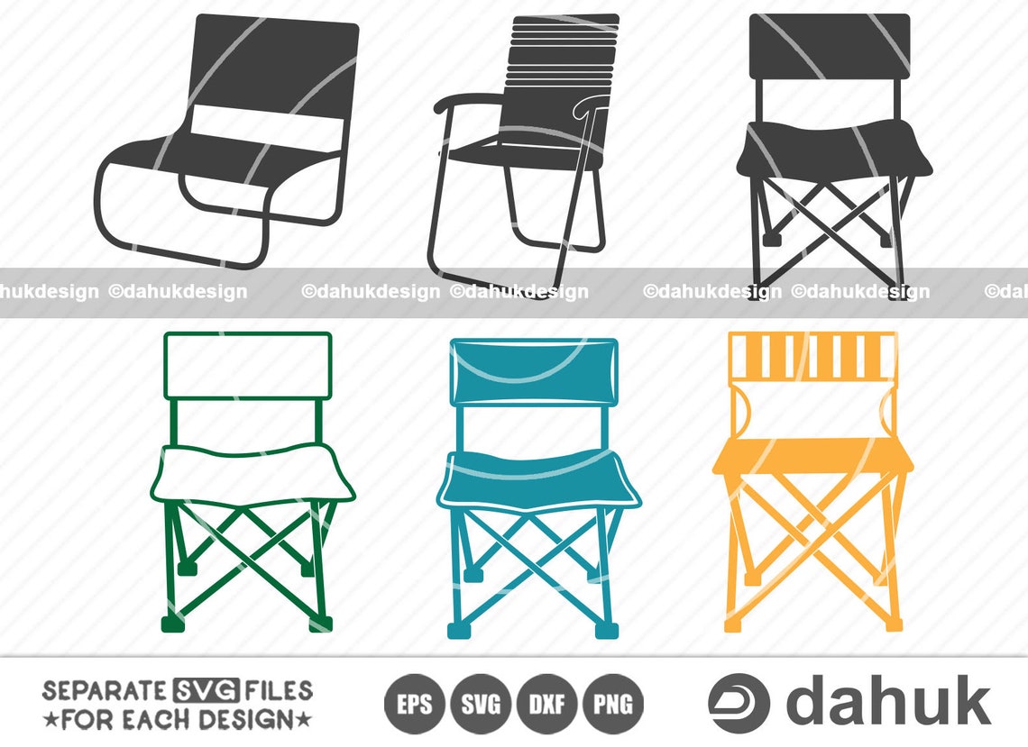 Camping Chair SVG Camping Chair Iconscamping Chair Vector Etsy