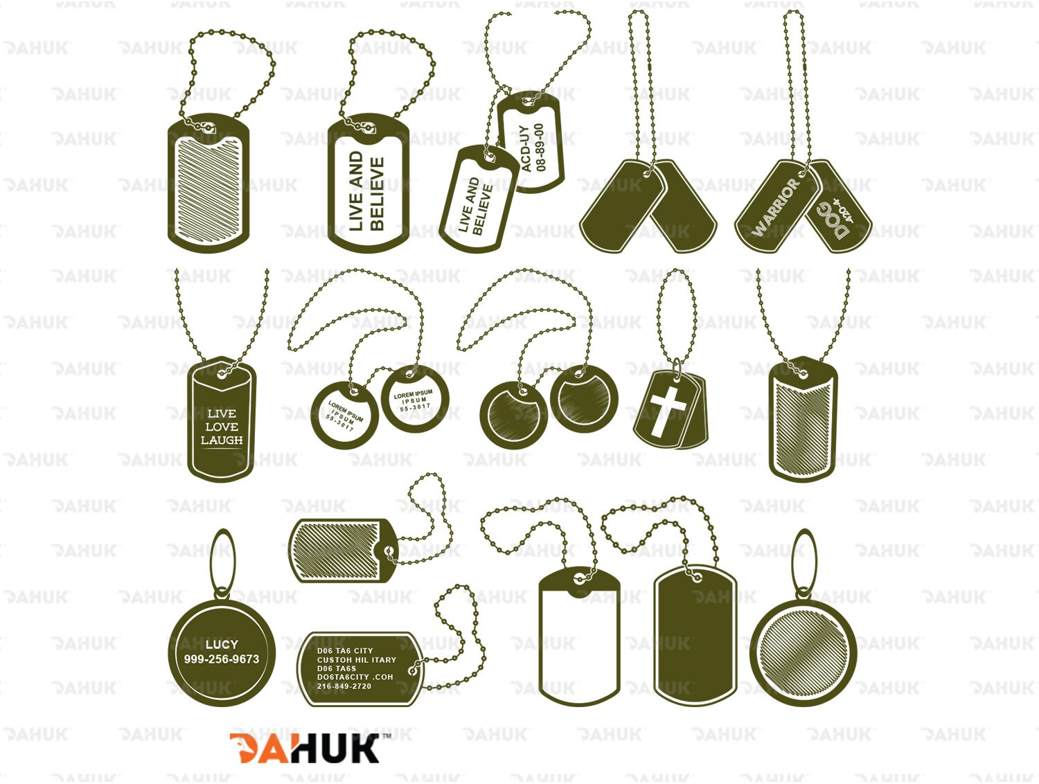 Download Military Navy Dog Tags svg Military Dog Tags Silhouette | Etsy