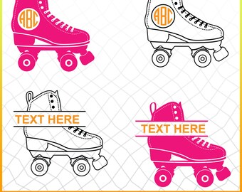 Roller Skates SVG, Split Roller Skates, Roller Derby svg, Split Monogram, Split Logo, Cut file for silhouette