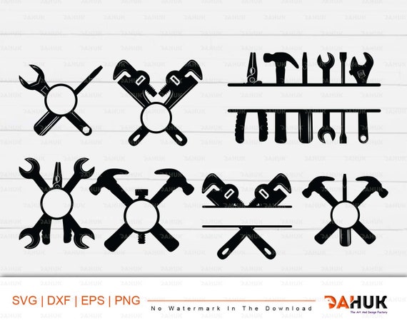 Split Mechanic Tools Monogram Mechanic Tools Split Frame Etsy