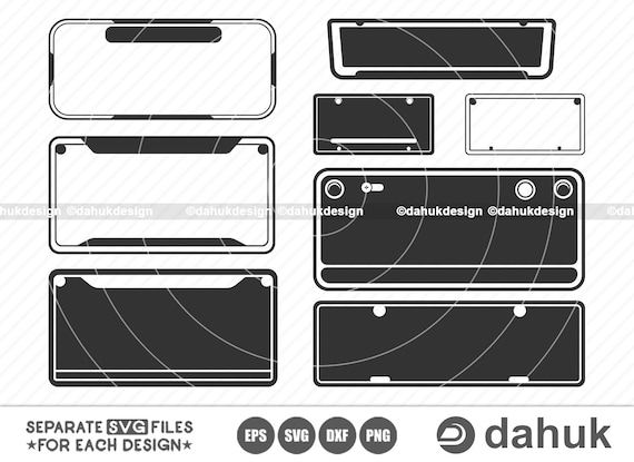 Car License Plate SVG License Plate SVG License Plate Cut - Etsy