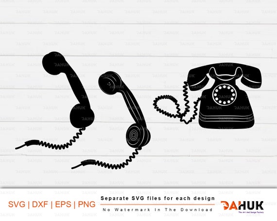 Download Vintage Telephone Svg Vintage Vector Vintage Clipart Etsy