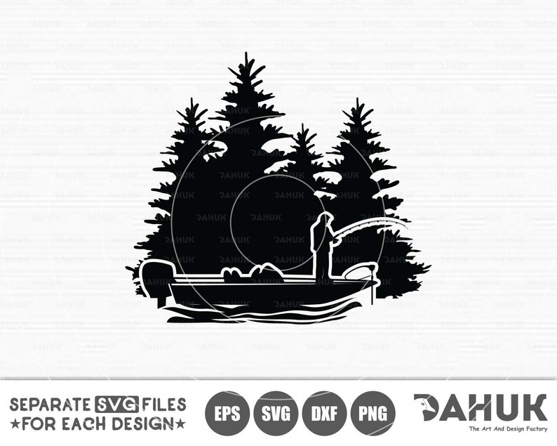 Download Bass Fishing Scene svg file Bass Boat Bass Boat svg Cut | Etsy