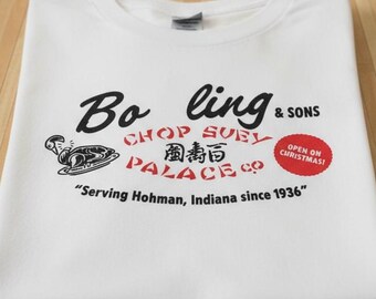 A Christmas Story Tshirt : Chinese Restaurant (Bo Ling and Sons Chop Suey Palace Co.)