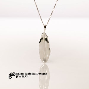 Enkelt hänge - Litet - Ti Leaf-kollektionen - Sterlingsilver - Hawaiianska smycken