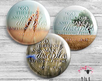 Go, Therefore, and Make Disciples...Baptizing Them - Matthew 28:19 - Wheat - JW Ministry Gifts