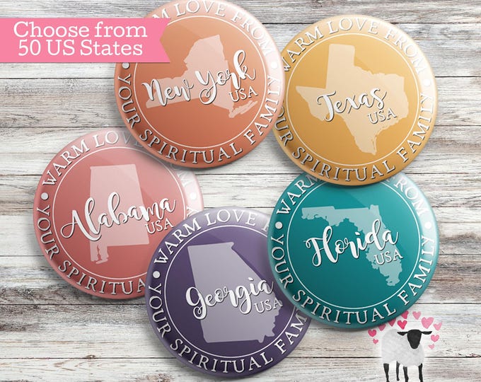 Featured listing image: Warm Love From Your Spiritual Family - 50 US States - Special International Convention - Custom JW Travel Gift
