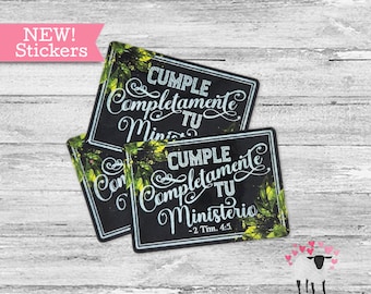 SPANISH Cumple Completamente tu Ministerio Pioneer Service School Sticker Decal
