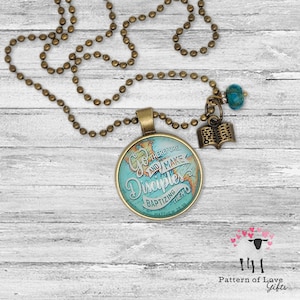 Go, Therefore, and Make Disciples - Matthew 28:19 - JW Jewelry - Necklace - Ministry Gift