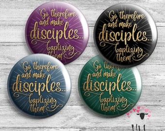 Go, Therefore, and Make Disciples...Baptizing Them - Matthew 28:19 - Starburst - JW Ministry Gifts