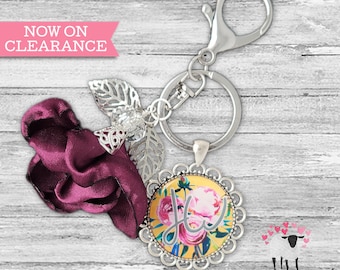 Floral JW Keychain