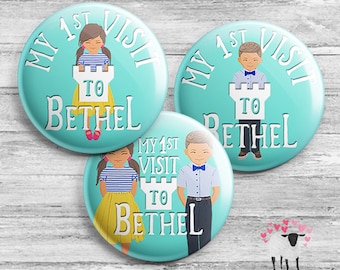 My 1st Visit to Bethel - JW Gifts - Buttons