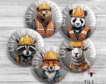 LDC Buttons - JW Local Design Construction - Volunteer - Love In Action
