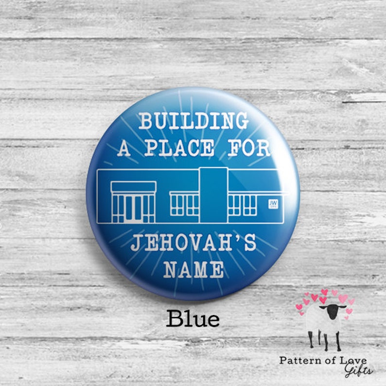 LDC Buttons JW Local Design Construction Volunteer Building a Place for Jehovah Blue