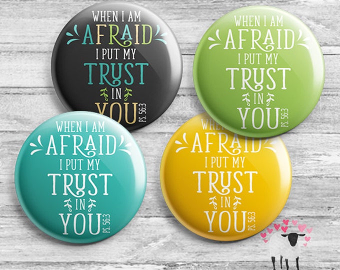 Featured listing image: 2024 Year Text - When I am afraid, I put my trust in you. - Psalm 56:3 - JW Ministry Gifts