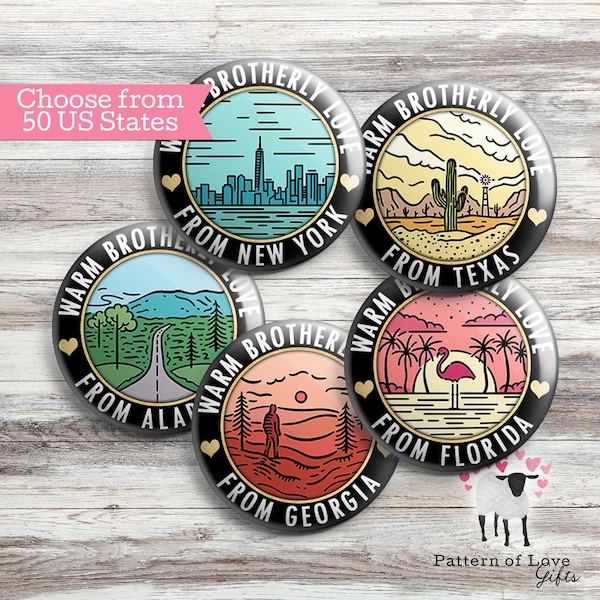 Warm Brotherly Love From - 50 US States - Special International Convention - Custom JW Travel Gift