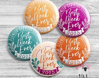 Best Week Ever -  2025 - Pioneer Service School - JW Ministry Gift Buttons