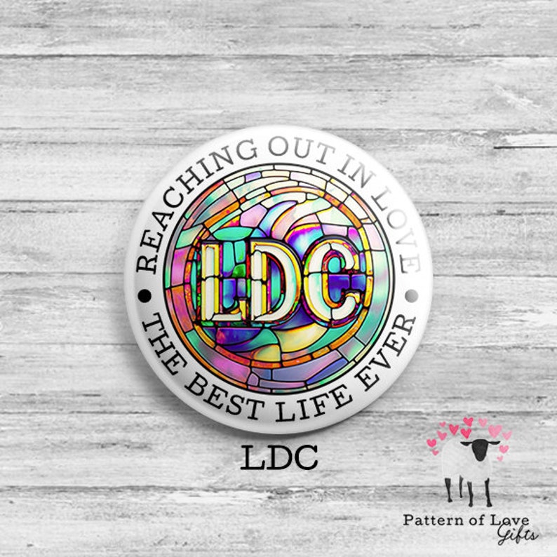 LDC Buttons JW Local Design Construction Volunteer Reaching Out in Love Best Life Ever image 2