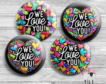 We Love You - Colorful Hearts -  Special and International Conventions - Anytime - JW Ministry Gift