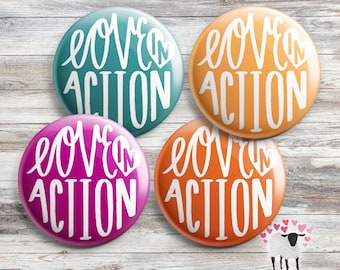 Love in Action - LDC - JW Local Design Construction - Volunteer Button Gifts