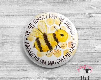 Bumblebee - Philippians 4:13 - "I have strength through the one who gives me power."