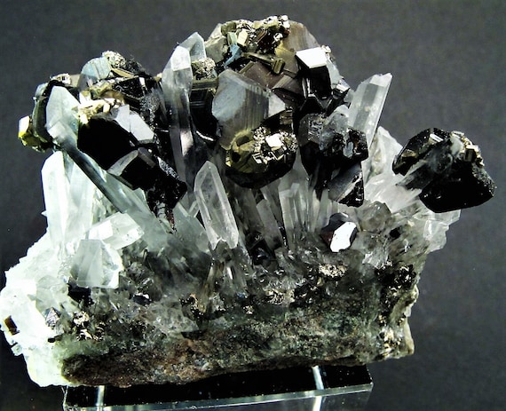 The perfect gift for collectors - sphalerite - marmatite, pyrite, quartz on sale