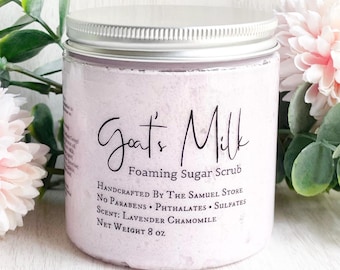 Goat Milk Sugar Scrub For Sensitive Skin