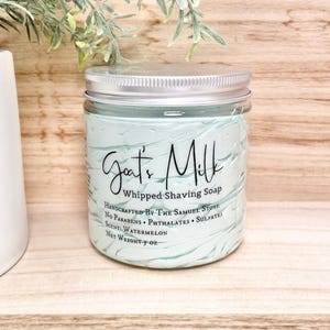 Goat Milk Whipped Soap: Shaving Soap