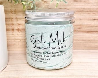 Goat Milk Whipped Soap: Shaving Soap