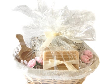 Spa Gift Basket, Oatmeal Milk and Honey
