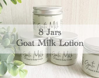 8 Jars Goat Milk Lotion