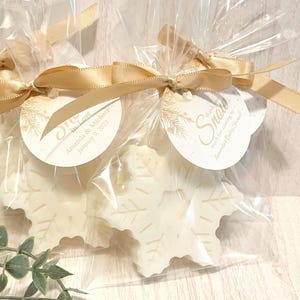 Gold Snowflake Soap Favors