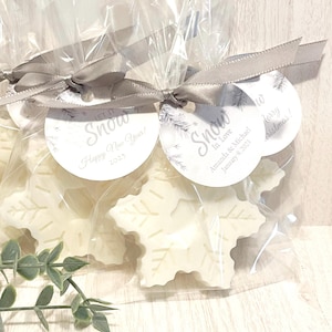 Silver Snowflake Soap Favors