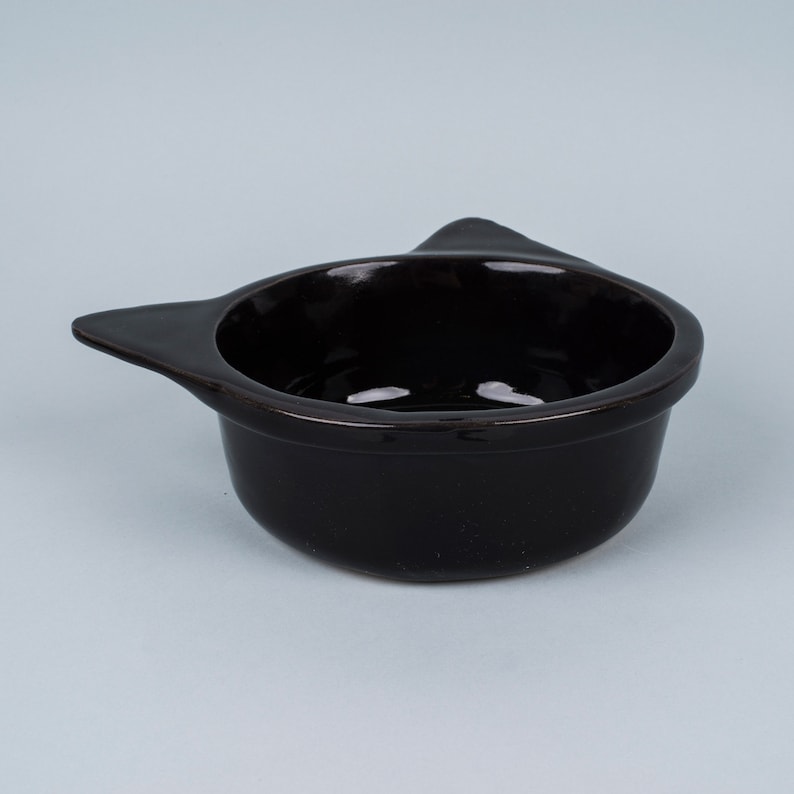 Ceramic bowl Cat black painted whole-pet decorate-trough trough for your pet