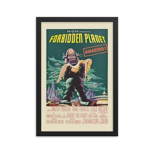 Verbotener Planet Gerahmt Poster