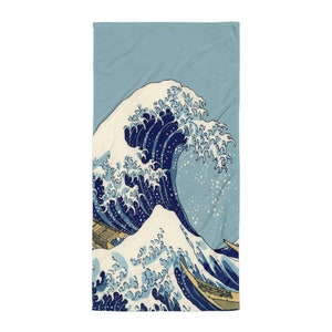 La grande onda fuori Kanagawa Asciugamano