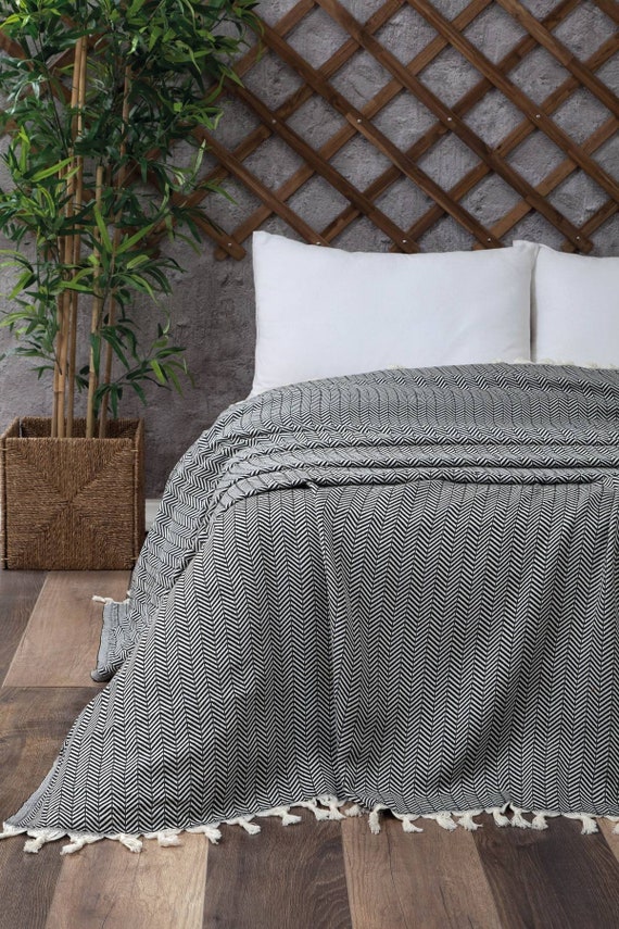 cotton bed throws