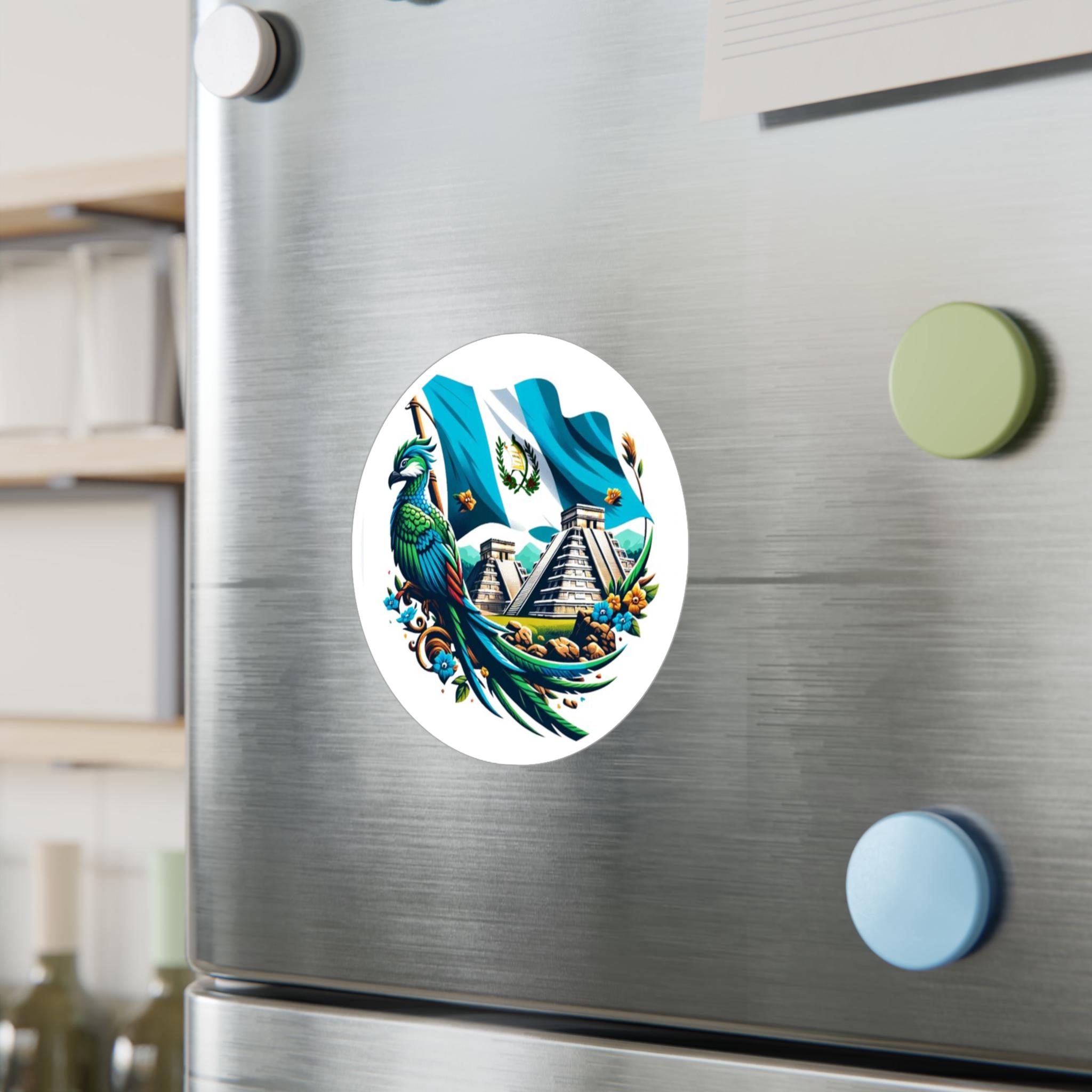Guatemalan Vibrant Nature-Inspired Kiss-Cut Vinyl Decals for Home, Car, Laptops, Celebrations, Gifts, Decor