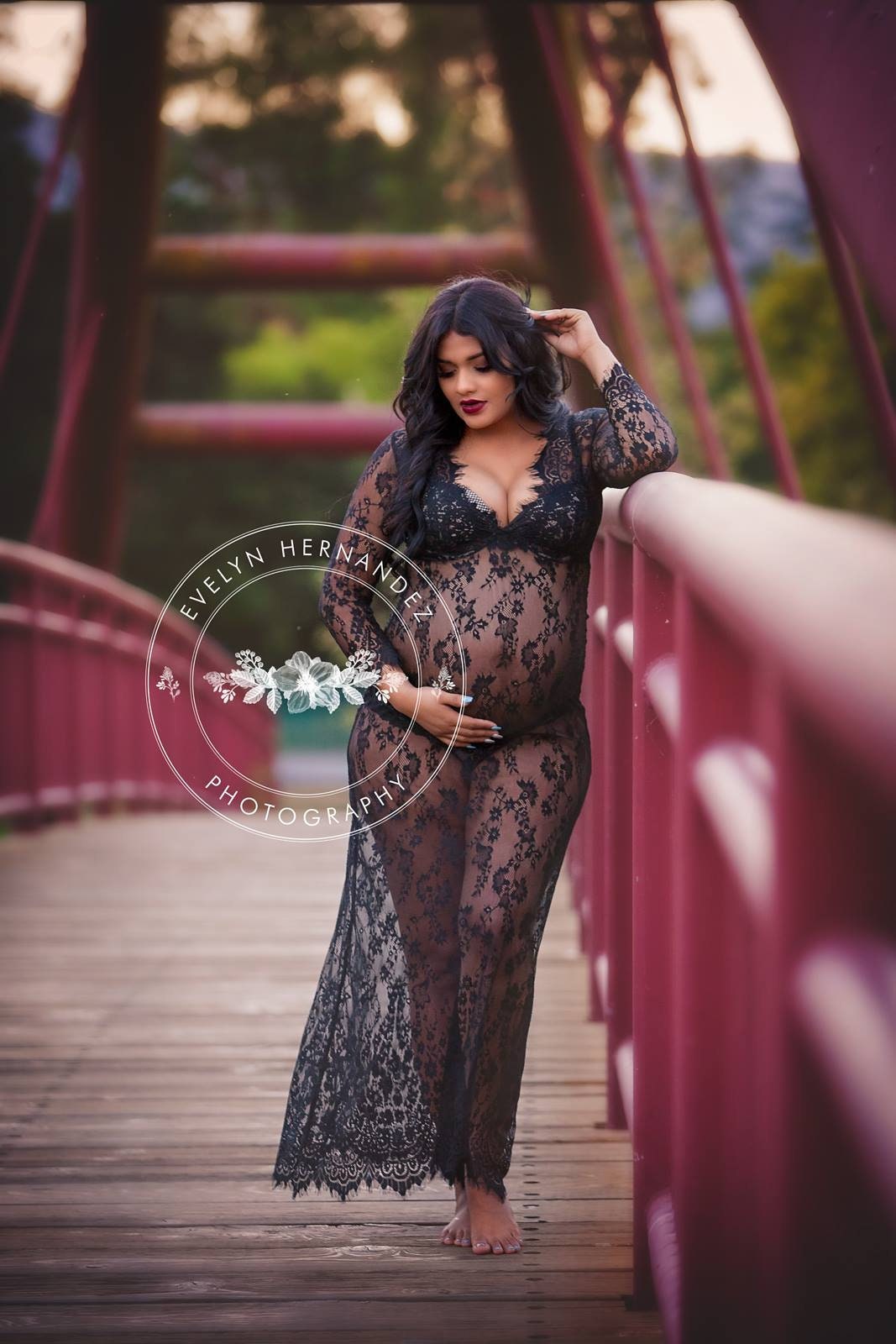 Black Sheer Maternity Dress for Photo ShootLace Maternity Etsy