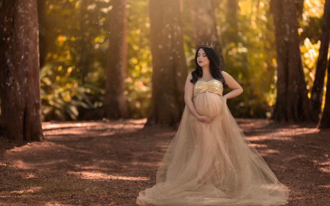 sequin top maternity dress