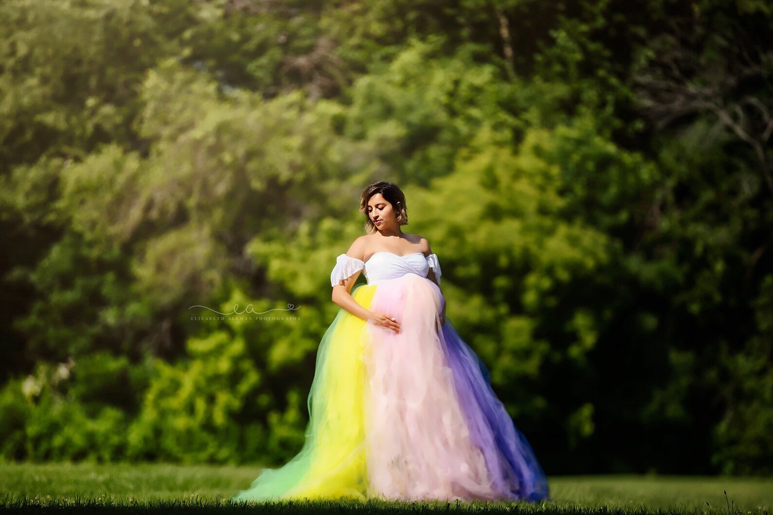 Remena Rainbow Maternity Dress for Photo Shoot Rainbow Etsy