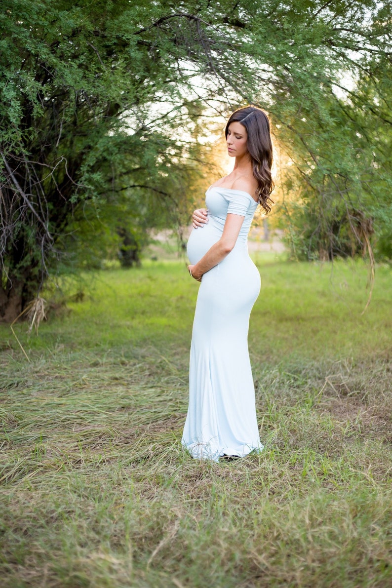 Baby Blue Maternity Dress for Photo Shoot/maternity Gown / Etsy