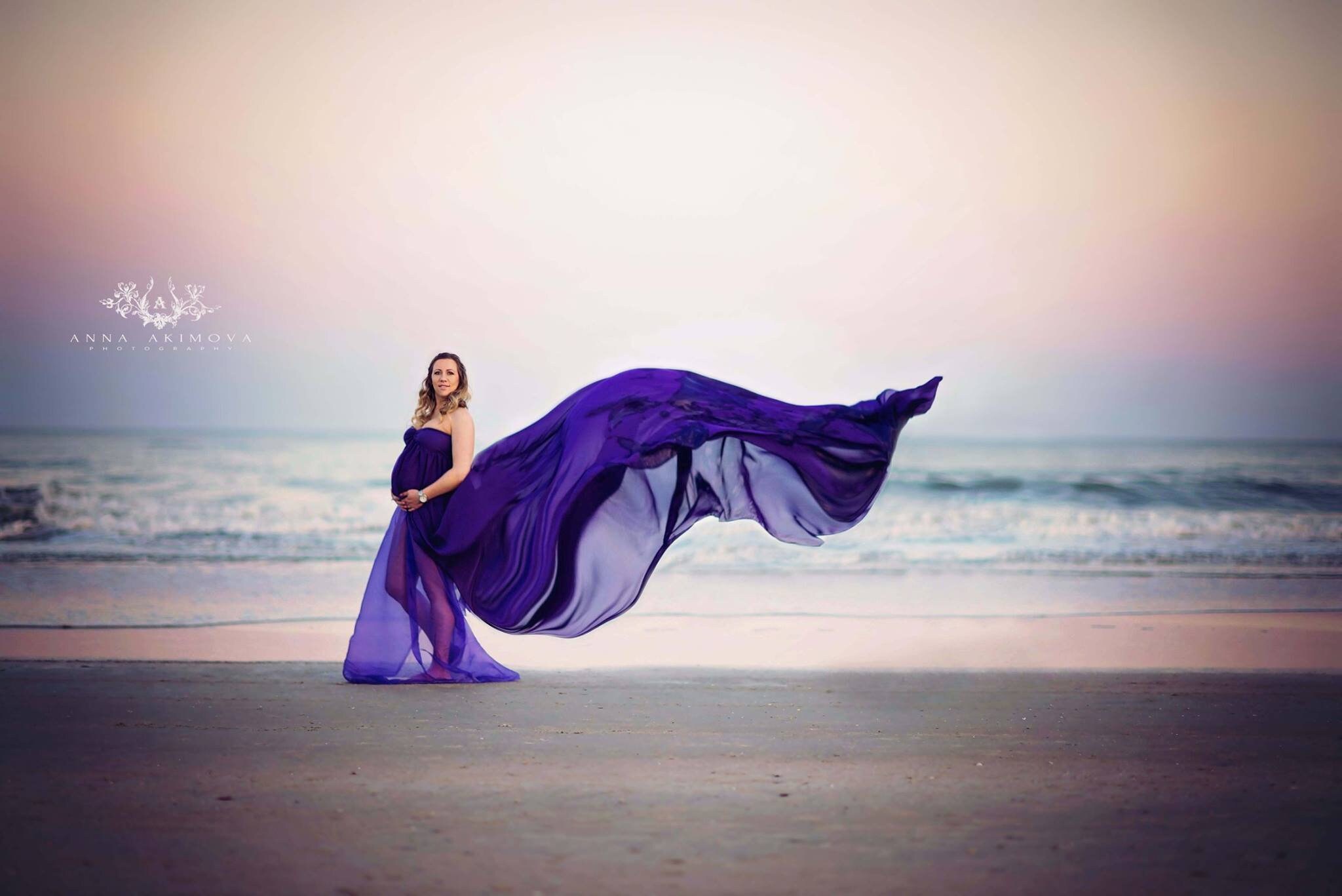 Shootvic Chiffon Sheer Maternity 