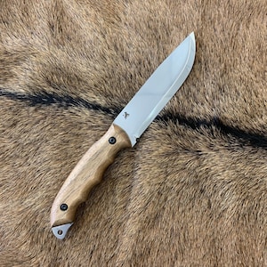 Bushcraft knife, Handmade camping knife, Full tang custom knife