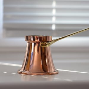 Turkish coffee pot gift, copper coffee maker, copper coffee pot - 190 ml / 6 oz