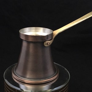 Cafetera turca de cobre, cezve de cobre hecho a mano, cafetera, cafetera turca - 190 ml/6 oz
