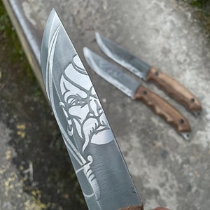 Bushcraft knife, Handmade camping knife, Full tang custom knife