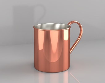 Copper mug, Moscow mule mug, Copper anniversary gift