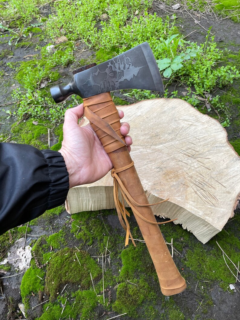 Tomahawk Custom Axe Bushcraft Hatchet Camping Hatchet Etsy